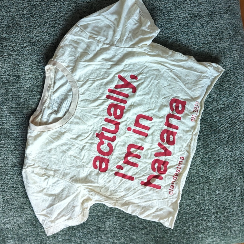 Havana cropped tee